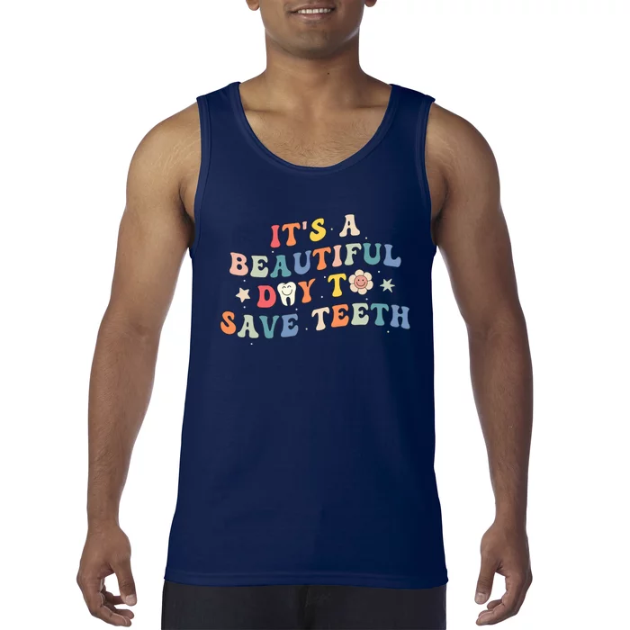 Groovy Pediatric Dentistry Dental Hygiene Assistant Dentist Tank Top