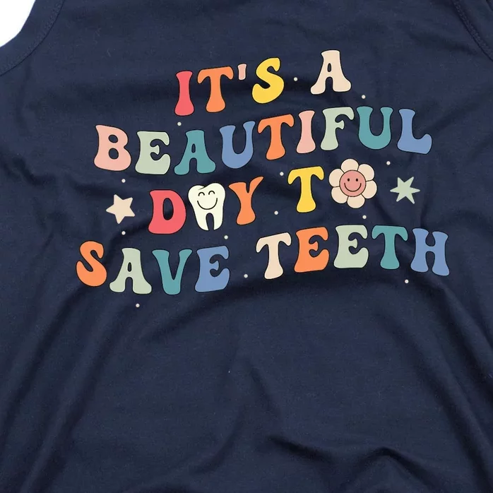 Groovy Pediatric Dentistry Dental Hygiene Assistant Dentist Tank Top