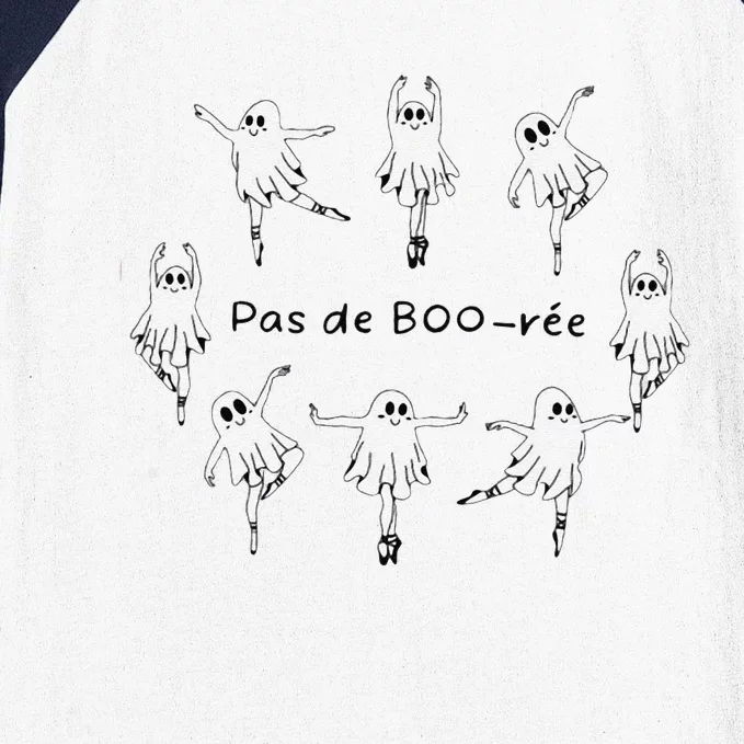 Ghost Pas De BooréE Ballet Dancer Spooky Halloween Gift Baseball Sleeve Shirt