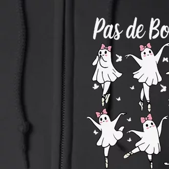 Ghost Pas De BooréE Ballet Dancer Spooky Halloween Gift Full Zip Hoodie