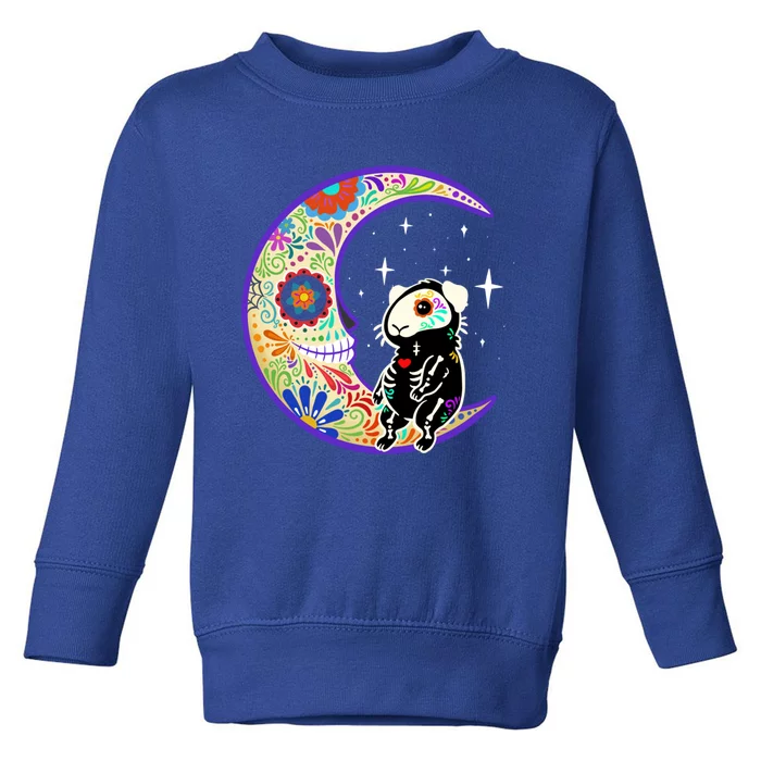 Guinea Pig Dia De Los Muertos Skeleton Gift Toddler Sweatshirt