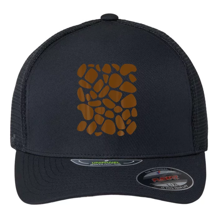 Giraffe Print DIY Pattern Rick Or Reat Jungle Animals Flexfit Unipanel Trucker Cap