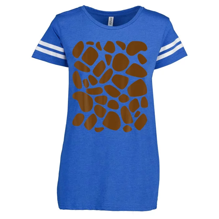 Giraffe Print DIY Pattern Rick Or Reat Jungle Animals Enza Ladies Jersey Football T-Shirt