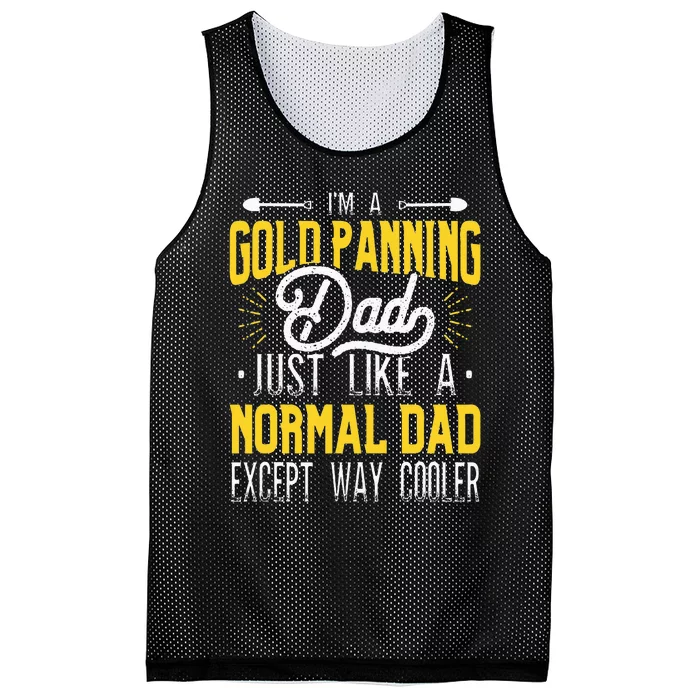 Gold Panning Dad Gold Panner Gold Mining Gold Miner Mesh Reversible Basketball Jersey Tank