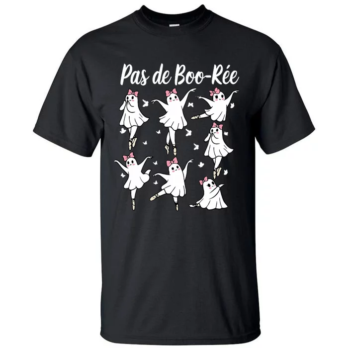 Ghost Pas De Boo RéE Ballet Dancer Spooky Halloween Tall T-Shirt