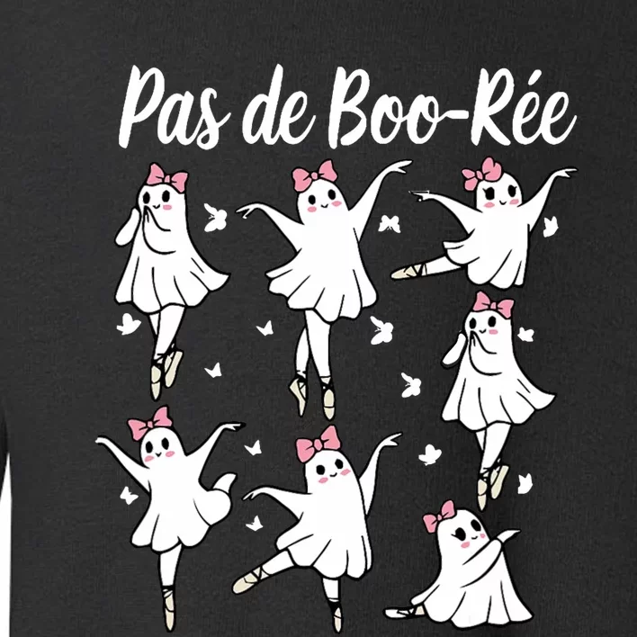 Ghost Pas De Boo RéE Ballet Dancer Spooky Halloween Toddler Sweatshirt