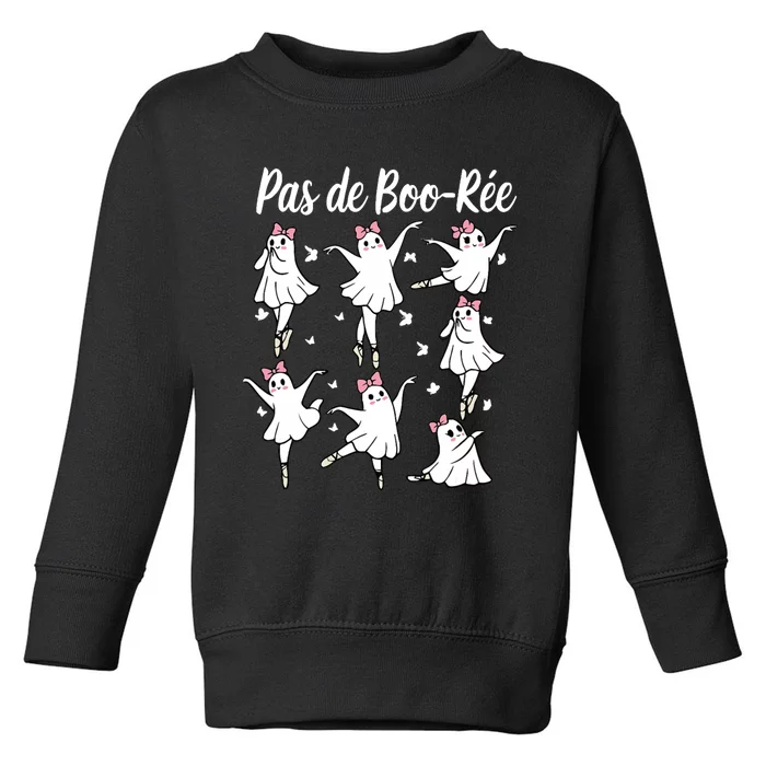 Ghost Pas De Boo RéE Ballet Dancer Spooky Halloween Toddler Sweatshirt