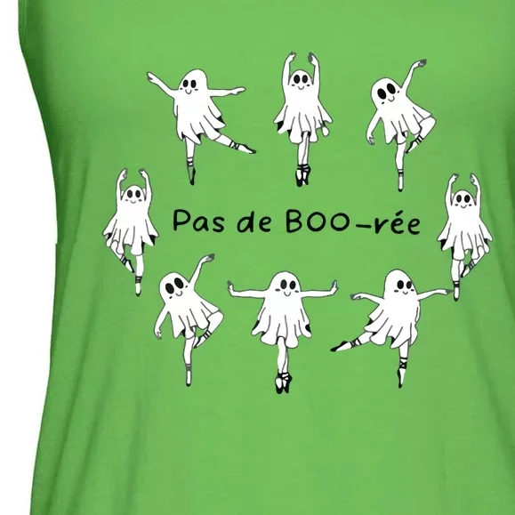 Ghost Pas De BooréE Ballet Dancer Spooky Halloween Ladies Essential Flowy Tank