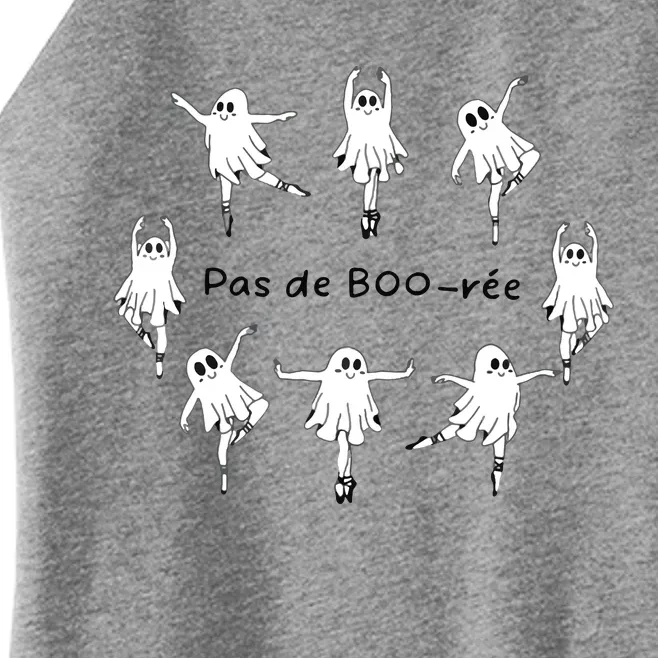 Ghost Pas De BooréE Ballet Dancer Spooky Halloween Women’s Perfect Tri Rocker Tank