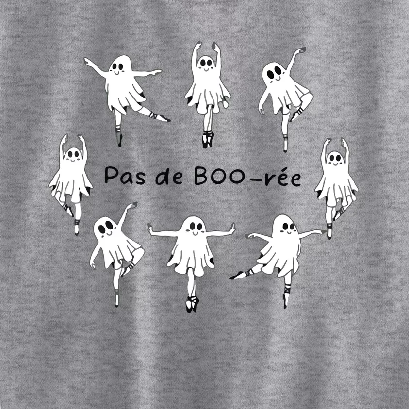 Ghost Pas De BooréE Ballet Dancer Spooky Halloween Kids Sweatshirt