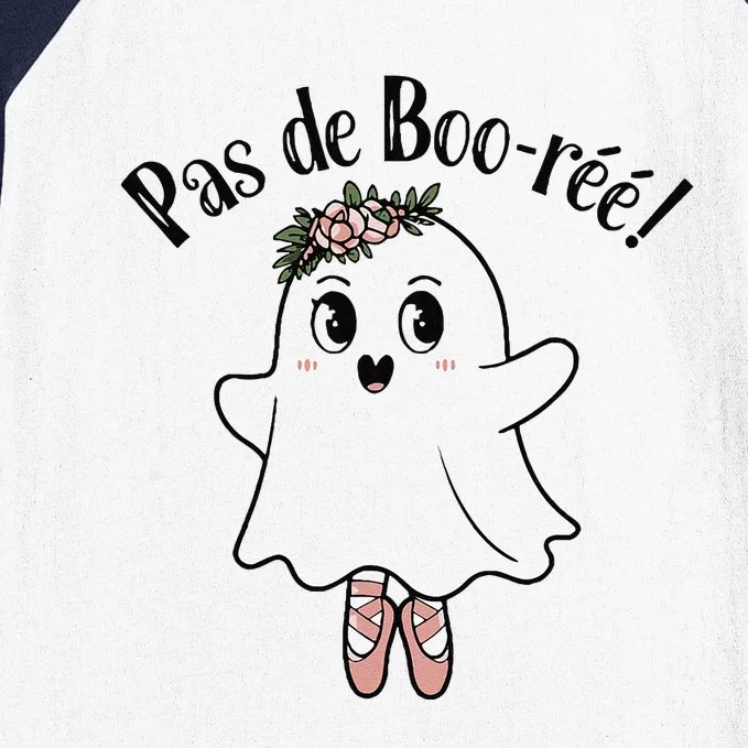 Ghost Pas De BooréE Ballet Dancer Spooky Halloween Baseball Sleeve Shirt