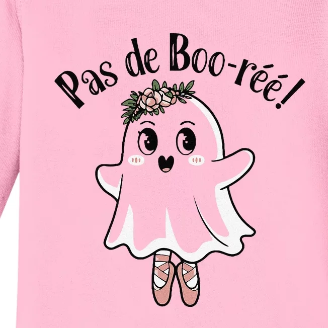 Ghost Pas De BooréE Ballet Dancer Spooky Halloween Baby Long Sleeve Bodysuit