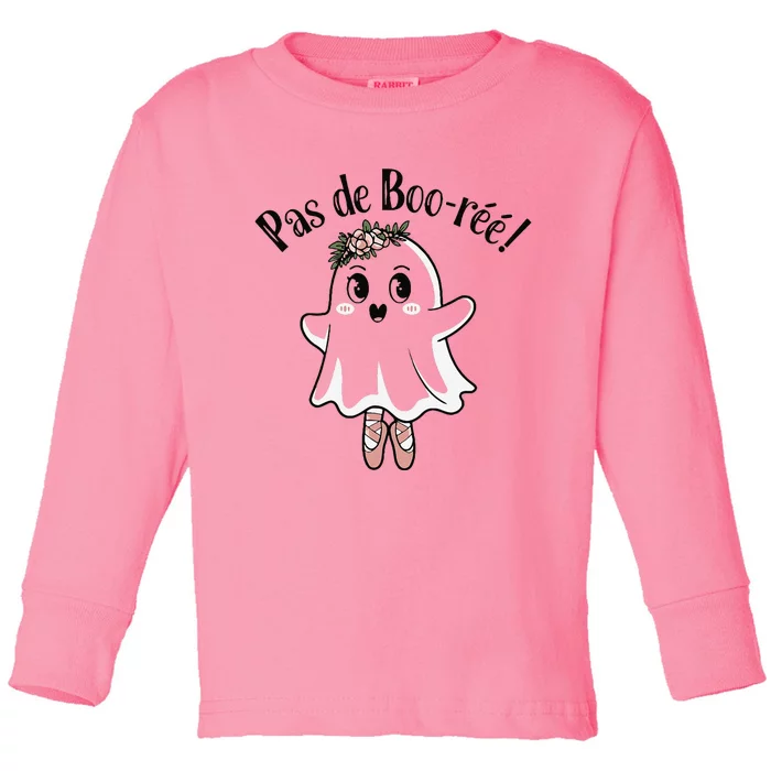 Ghost Pas De BooréE Ballet Dancer Spooky Halloween Toddler Long Sleeve Shirt