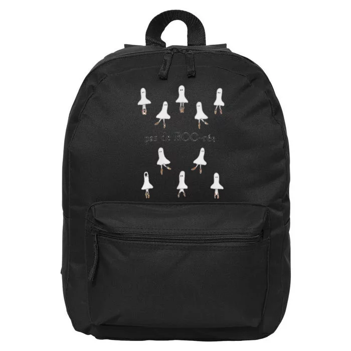 Ghost Pas De BooréE Ballet Dancer Spooky Halloween 16 in Basic Backpack