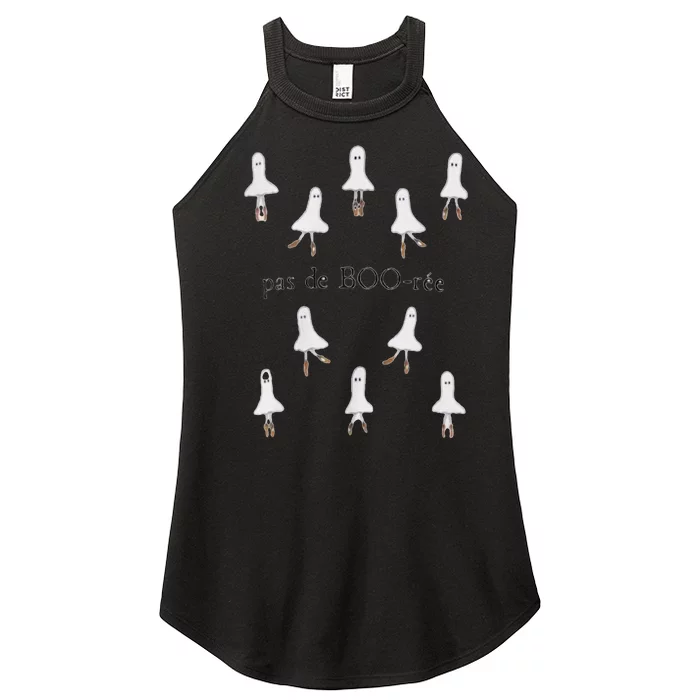 Ghost Pas De BooréE Ballet Dancer Spooky Halloween Women’s Perfect Tri Rocker Tank