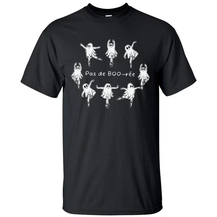 Ghost Pas De BooréE Ballet Dancer Spooky Halloween Tall T-Shirt