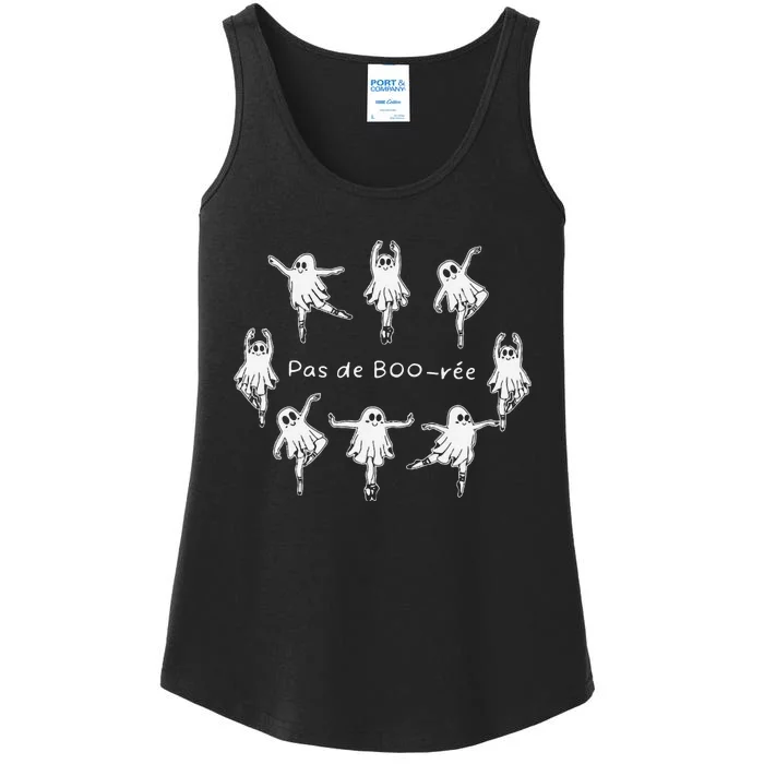 Ghost Pas De BooréE Ballet Dancer Spooky Halloween Ladies Essential Tank