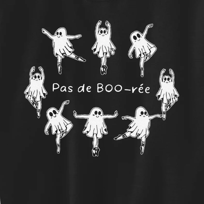 Ghost Pas De BooréE Ballet Dancer Spooky Halloween Kids Sweatshirt