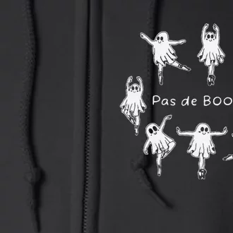 Ghost Pas De BooréE Ballet Dancer Spooky Halloween Full Zip Hoodie