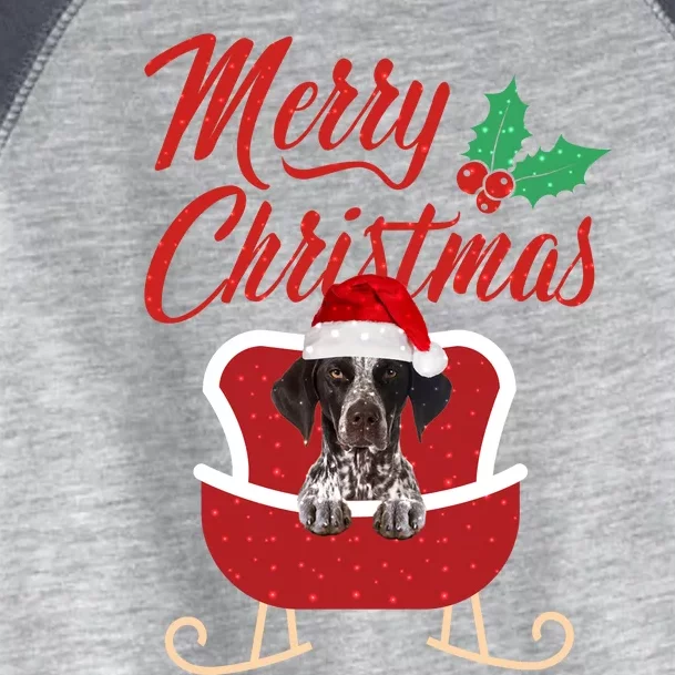 Gs Pointer Dog Merry Christmas Design For The Holiday Season! Toddler Fine Jersey T-Shirt