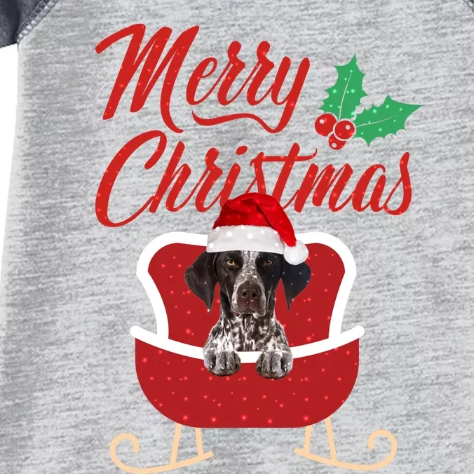 Gs Pointer Dog Merry Christmas Design For The Holiday Season! Infant Baby Jersey Bodysuit