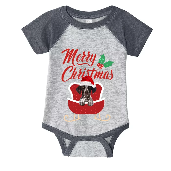 Gs Pointer Dog Merry Christmas Design For The Holiday Season! Infant Baby Jersey Bodysuit