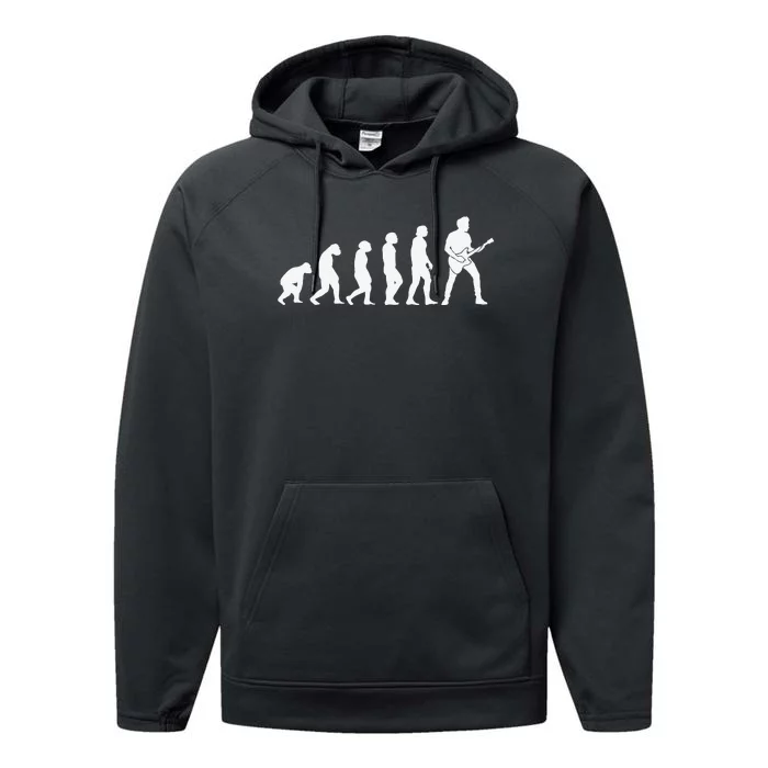 Guitar Player Evolution Guitarist Player Guitar Performance Fleece Hoodie