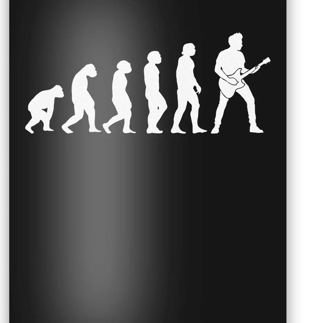 Guitar Player Evolution Guitarist Player Guitar Poster