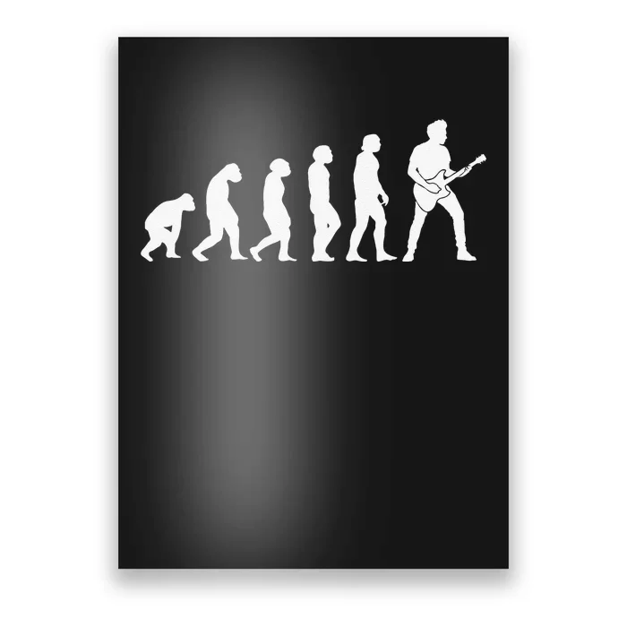 Guitar Player Evolution Guitarist Player Guitar Poster