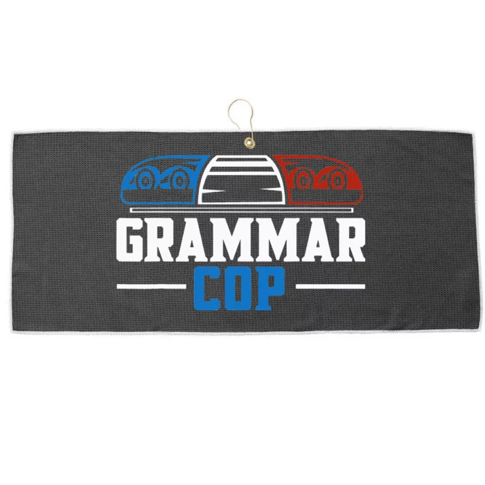 Grammar Police English Teacher Grammar Teacher Apostrophe Large Microfiber Waffle Golf Towel