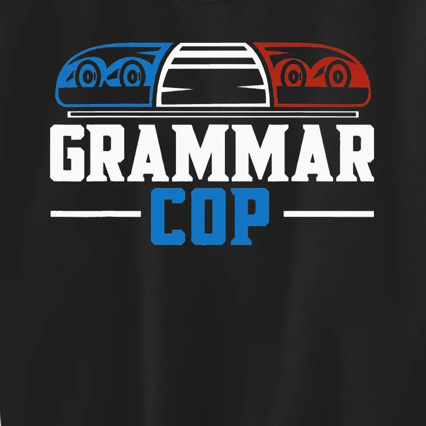 Grammar Police English Teacher Grammar Teacher Apostrophe Kids Sweatshirt