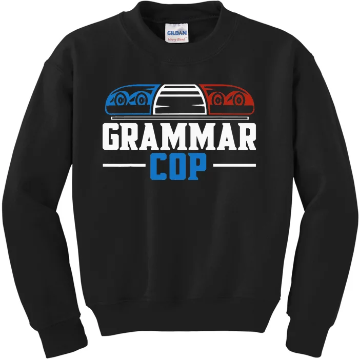 Grammar Police English Teacher Grammar Teacher Apostrophe Kids Sweatshirt