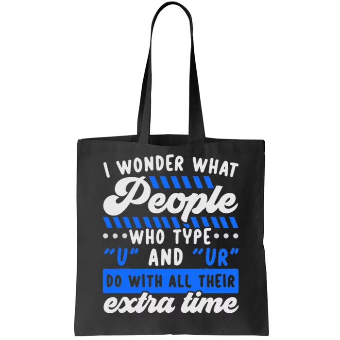 Grammar Police English Writing Teacher Apostrophe Tote Bag