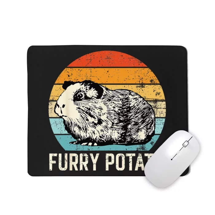 Guinea Pig Furry Potato Vintage Guinea Pig Mousepad