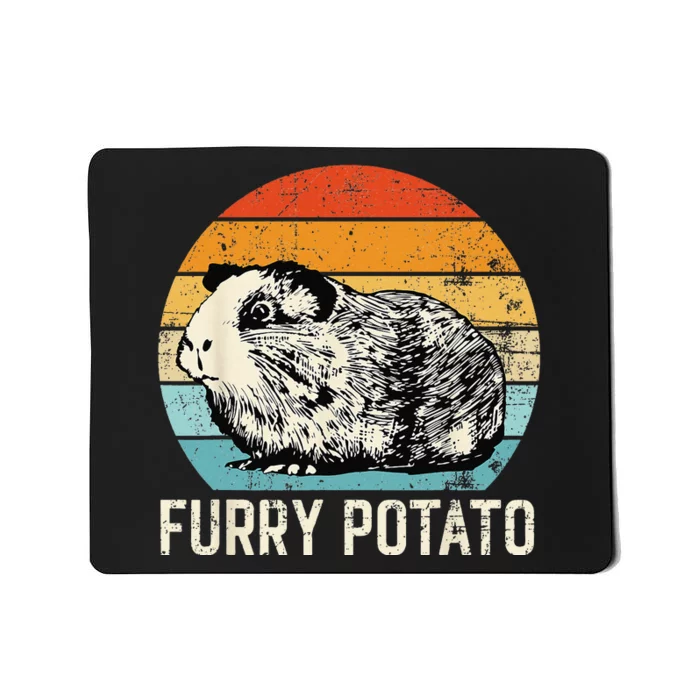 Guinea Pig Furry Potato Vintage Guinea Pig Mousepad