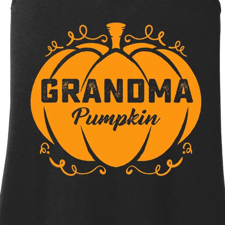 Grandma Pumpkin Funny Halloween Family Costume Thanksgiving Ladies Essential Tank