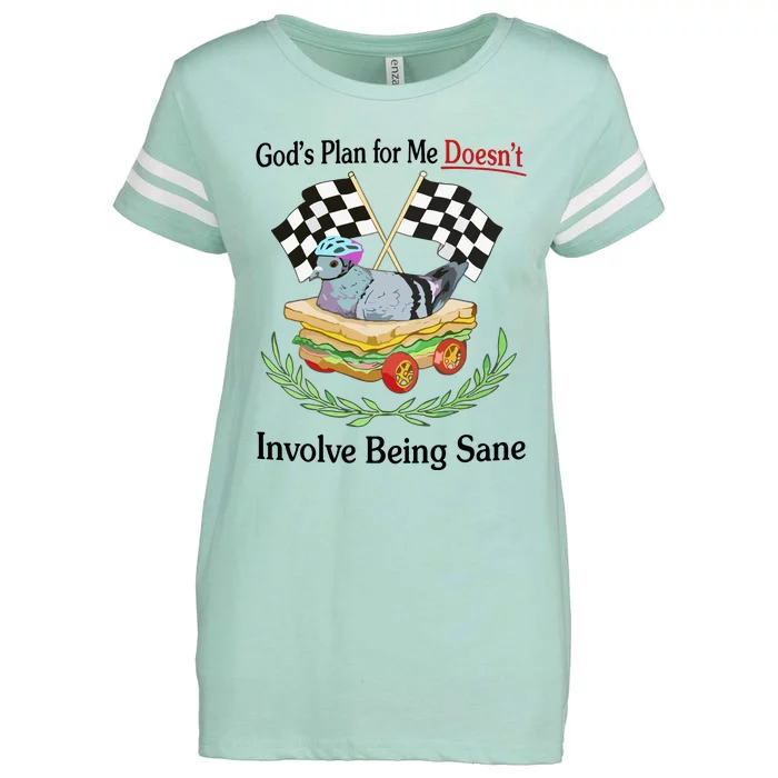 GodS Plan For Me DoesnT Involve Being Sane Enza Ladies Jersey Football T-Shirt