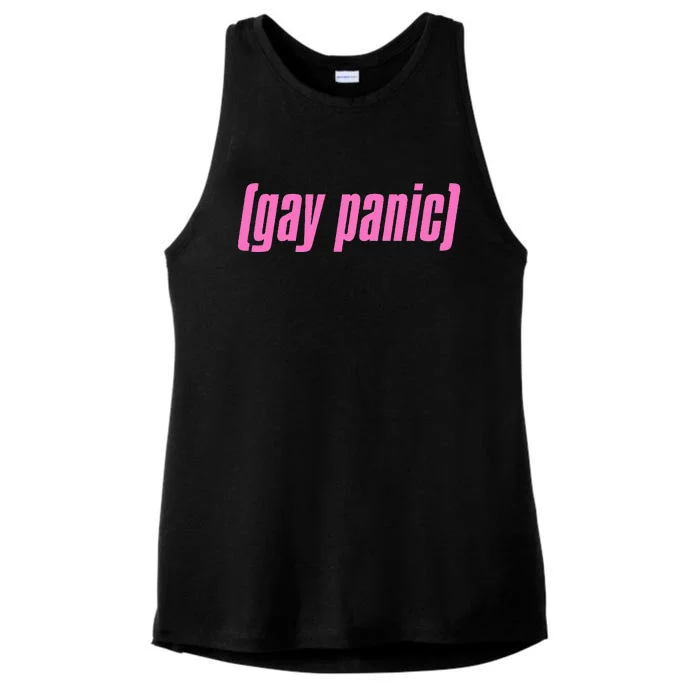 Gay Panic Fear You Meme Queer Lgbt Protest Pride Ladies Tri-Blend Wicking Tank