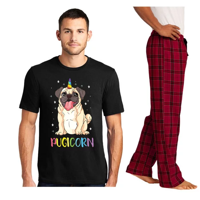 Girl Pugicorn Funny Pug Lover Unicorn Pug Owner Pajama Set