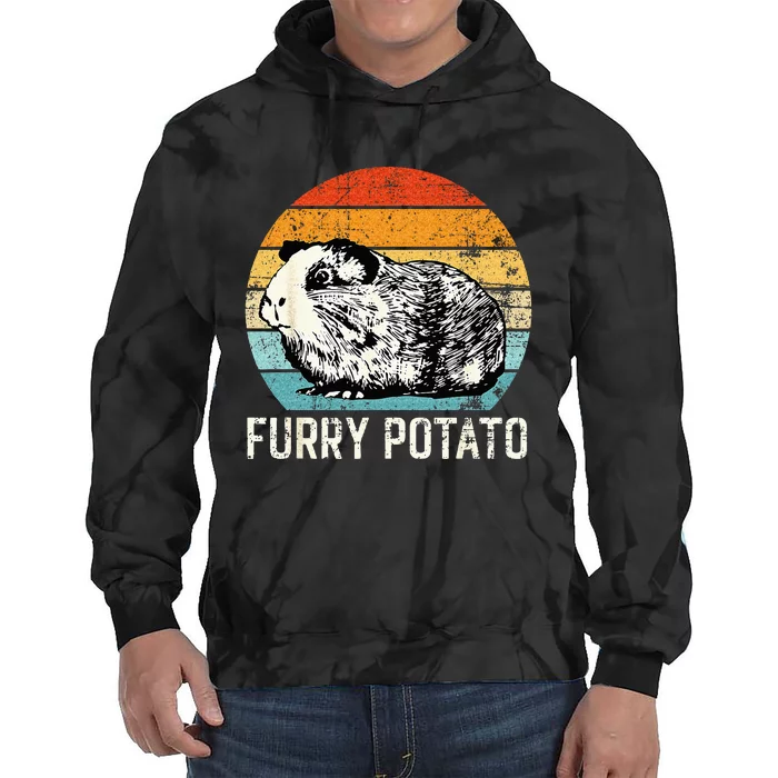 Guinea Pig Furry Potato Vintage Guinea Pig Tie Dye Hoodie