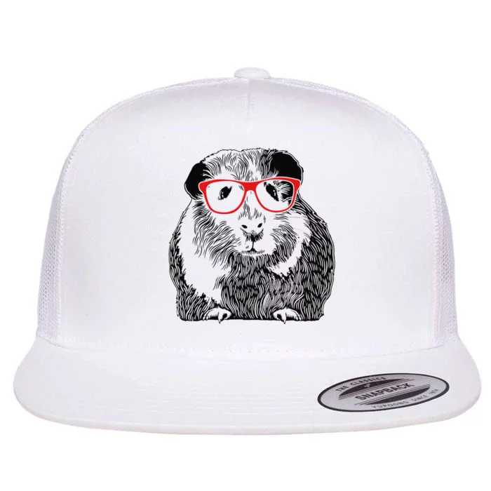 Guinea Pig Funny Guinea Pig Cute Guinea Pig Flat Bill Trucker Hat