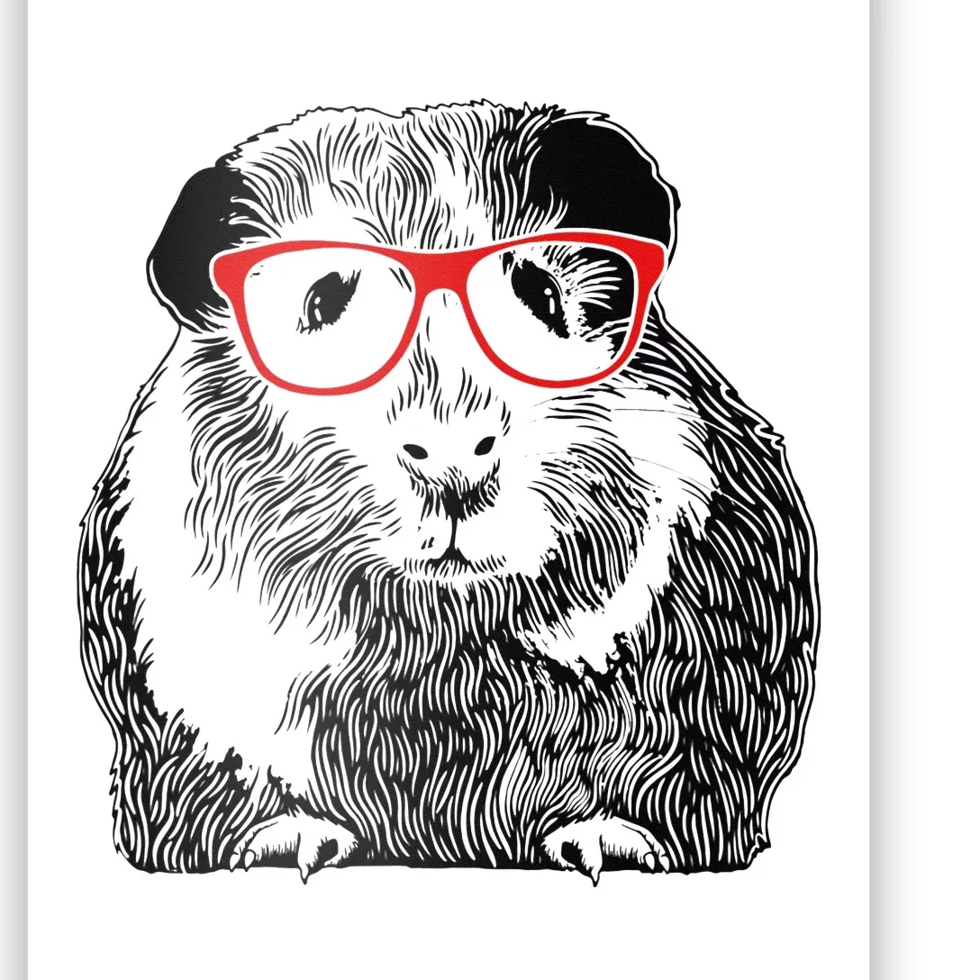 Guinea Pig Funny Guinea Pig Cute Guinea Pig Poster