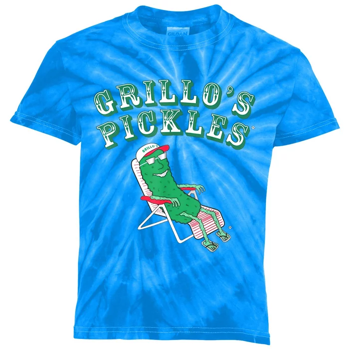 Grillos Pickles Funny Cucumber Gift Kids Tie-Dye T-Shirt