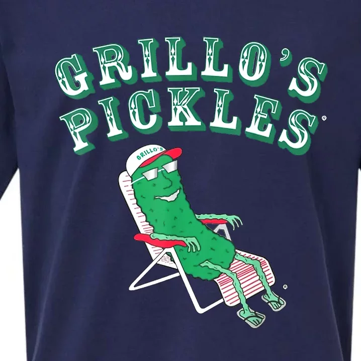 Grillos Pickles Funny Cucumber Gift Sueded Cloud Jersey T-Shirt