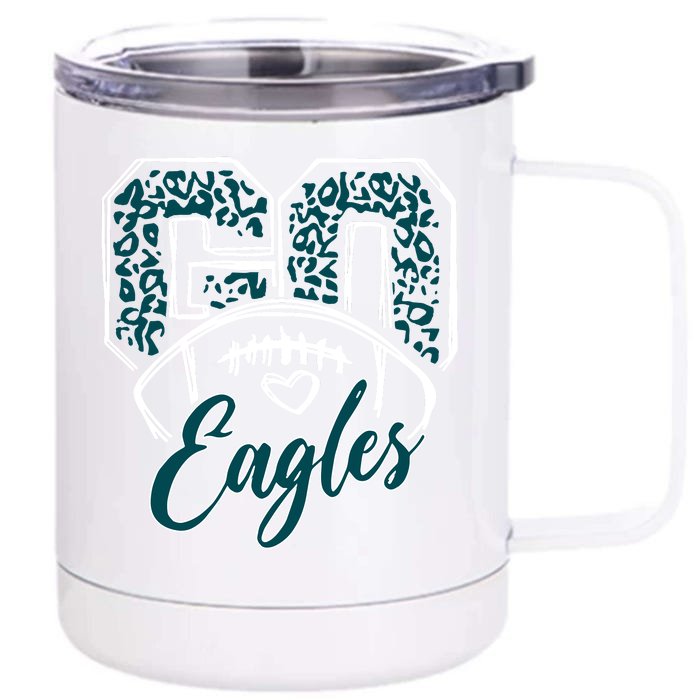 Go Philadelphia Football Philly Football Fan Trending Gift Idea Front & Back 12oz Stainless Steel Tumbler Cup