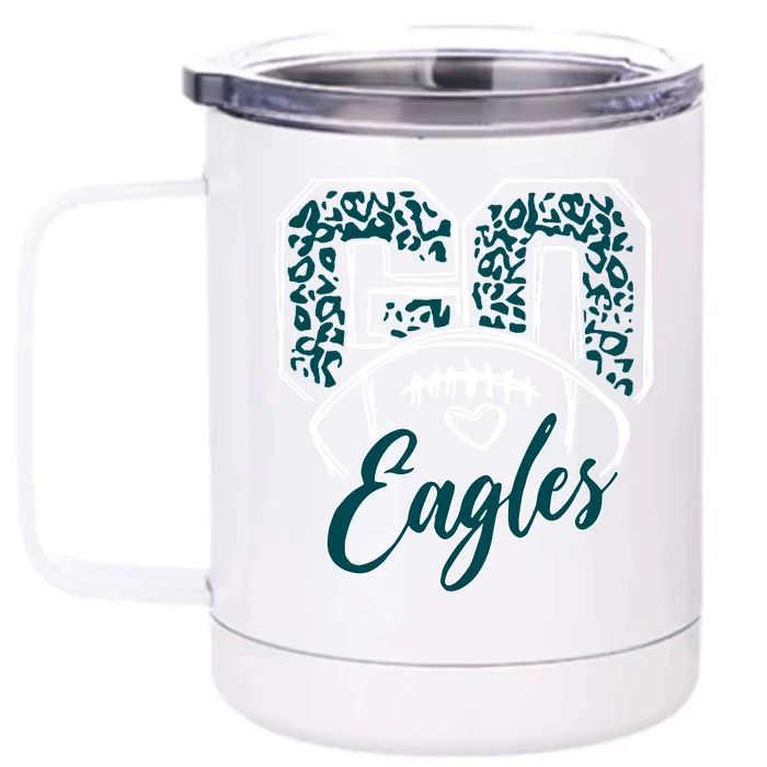 Go Philadelphia Football Philly Football Fan Trending Gift Idea Front & Back 12oz Stainless Steel Tumbler Cup