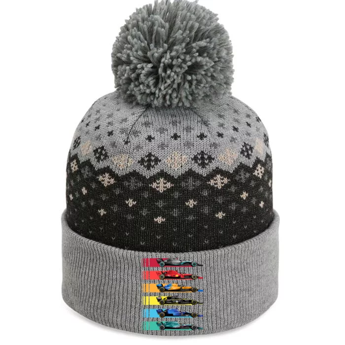 Grand Prix F1 Race The Baniff Cuffed Pom Beanie