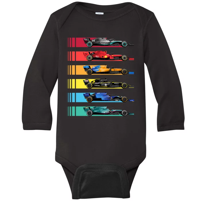 Grand Prix F1 Race Baby Long Sleeve Bodysuit