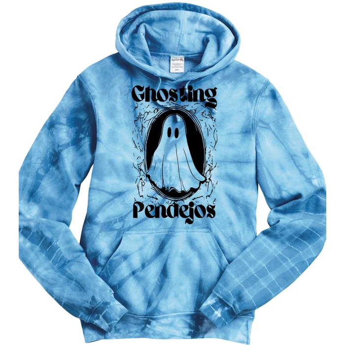 Ghosting Pendejos Funny Mexican Ghost Halloween Tie Dye Hoodie