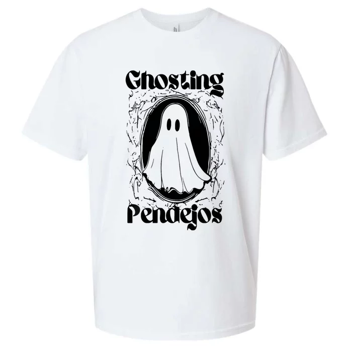 Ghosting Pendejos Funny Mexican Ghost Halloween Sueded Cloud Jersey T-Shirt